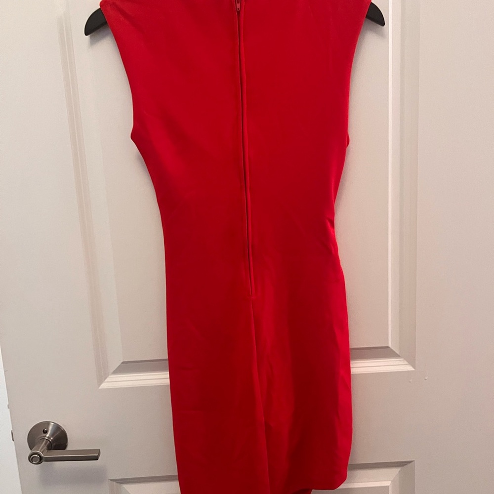 Speechless Red Ruched Mini Dress - Picture 3 of 3